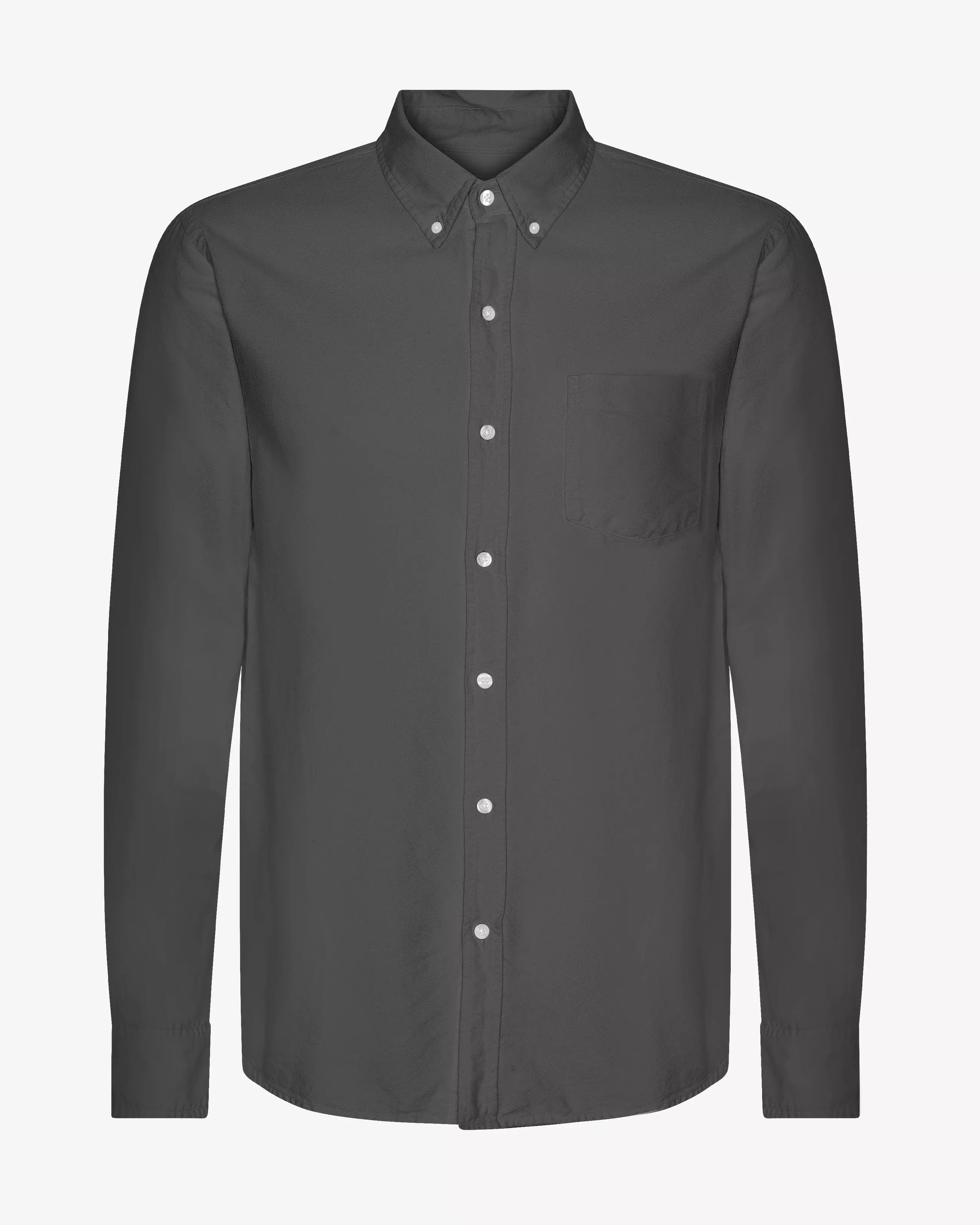 Colorful Standard Lava Grey Organic Button-Down Shirt Hemd Herren grau